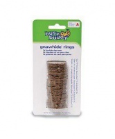 Pet Safe - Busy Buddy Gnawhide Rings - Rawhide Refills - Size A Photo