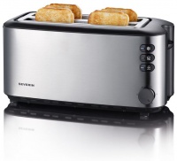 Severin - 4 Slice 1000W Long Slot Toaster - Black Photo
