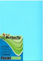 Butterfly A4 Pastel Board 10s - Blue Photo