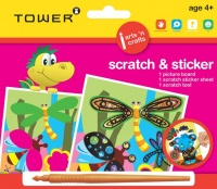 Tower Kids Scratch & Sticker - Dragonfly Photo