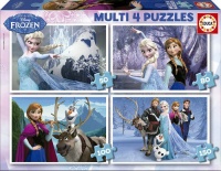 Educa Multi 4 Puzzles - Frozen - 50 80 100 & 150 piece Photo