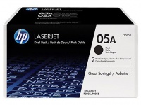 HP 05A Black Laser Toner Cartridges - Dual Pack Photo