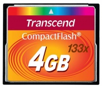 Transcend 4GB 133X Compact Flash Card Photo
