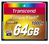 Transcend 64GB 1000X Compact Flash Card Photo