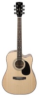 Cort AD880CE NS Acoustic Electric Guitar - Dreadnought W/Bag - Natural Satin Photo