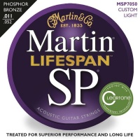 Martin 41MSP7050 SP Lifespan 92/8 Phosphor Bronze Custom-Light Acoustic Guitar Strings Photo