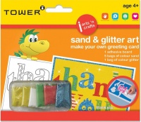 Tower Kids Sand & Glitter Art Greeting Card - Thank You Photo