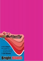 Butterfly A4 Bright Board 50s - Pink Photo