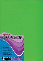 Butterfly A4 Bright Paper 100s - Green Photo