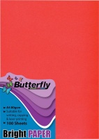 Butterfly A4 Bright Paper 100s - Red Photo