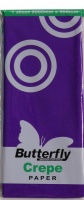 Butterfly Crepe Paper 1 Sheet - Purple Photo