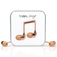 Happy Plugs Delux In-Ear Plus Mic & Remote - Rose Photo