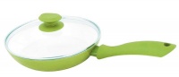 Wellberg - 24 cm Frypan With Lid - Green Photo