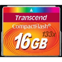 Transcend 16GB 133X Compact Flash Card Photo