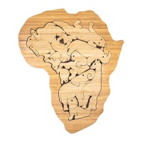 Noya Kids Hand Crafted Bamboo Africa Animal Puzzle Photo