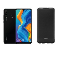Huawei P30 Lite Single Midnight Black Wallet Cover Cellphone Photo