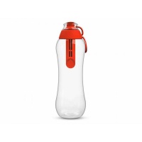 PearlCo Water Bottle with Filter Cartridge 0 5 Litre – Red Photo