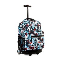 18" Rolling Backpack/School Bag Graffitti Photo