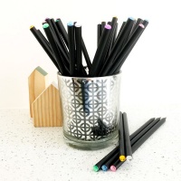 Sourcery Supply Co - Black Wood Crowned Pencils - HB Photo