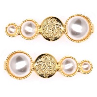 Lily & Rose 2-Pack Gold Pearl Hairclip Photo