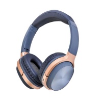 High quality Stylish Super Bass Wireless Headset - Grey & Rose Gold Photo