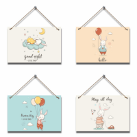 Imaginate Decor Imaginate - Baby Room Hanging Pictures Boards - Play all Day - 4 Piece Photo