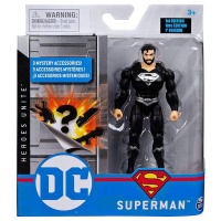 DC Universe Dc Basic 4" Figure - Superman Black Suit Photo