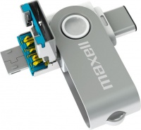 Maxell 64GB Triple-OTG USB Flashdrive - USB Type A Micro-USB and Type C Photo