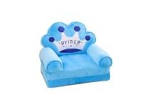 ATOUCHTOTHEWORLD Princess and Prince Baby Sofa Chair Lazy Tatami Single Cushion-Blue Photo
