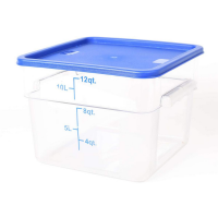 Cater Care Clear Storage Container 12 QT- Square 280 x 280 x 200 mm Photo