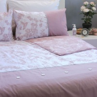 Lush Living - Duvet Cover Set - Elysian Dusty Pink - Queen - Special Ed Photo