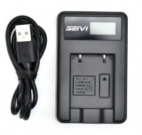 Seivi LCD USB Charger for Fujifilm FNP-45 Battery Photo