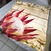 Print with Passion Classic Protea Fleece Blanket Photo