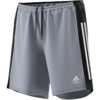 adidas Men's Own The Run 3-Stripes Shorts - Silver Photo