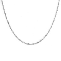 925 Sterling Silver Singapore Chain 55cm Photo