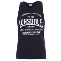 Lonsdale Mens Boxing Vest Top - Navy Photo