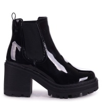 Linzi Ladies LEAH Boots - Black Patent Photo