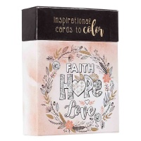 Christian Art Gifts Coloring Cards Faith Hope Love Photo