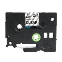 Label Pro Compatible Brother TZ-131 Black On Clear Label Tape Cartridge 12mm Photo