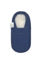 Pitta-Patta Softshell Fleece Baby Slippers - Slate Photo