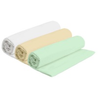 PepperSt Baby Collection – Baby Receiving Blanket – White Yellow & Green Photo