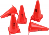 Math Numbered Cones - With Printed Numbers Photo