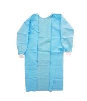 Pack of 20 Blue Disposable Surgical Gowns 50 GSM with Cuff - Large Photo