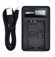 Canon Seivi LCD USB Charger for LP-E12 Battery Photo