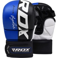 RDX Sports RDX T6 MMA 7oz Sparring Gloves - Blue Photo