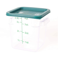 Cater Care Storage Food Container - Clear Square 180x 180x 180mm 4QT Photo