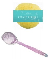 Luxury Bath Sponge & Body Brush- Pink Photo
