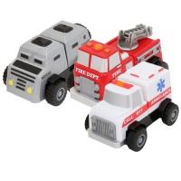 Popular Playthings Magnetic Build a Truck: Fire and Rescue Photo