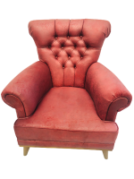 Decorist Home Gallery Pars - Red Single Sofa Photo