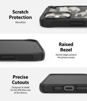 Ringke Fusion X Design for iPhone 12 / 12 Pro Military-Grade Case - Camo Black Photo